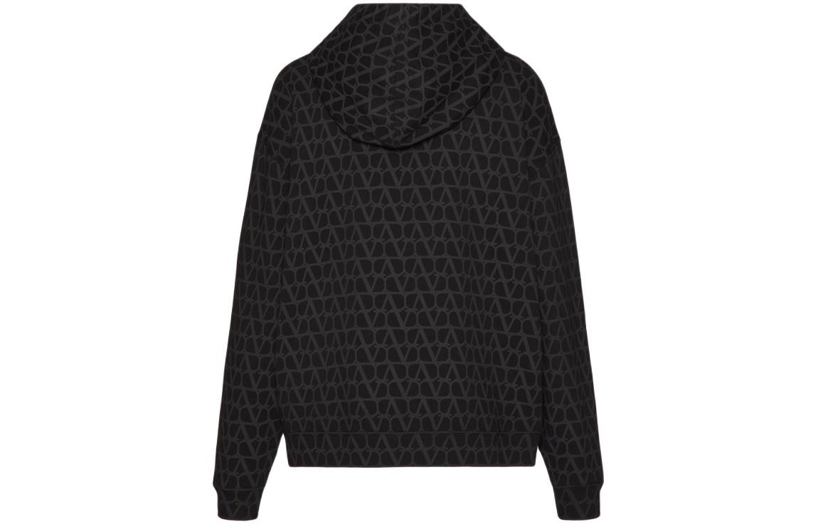 Valentino SS24 V-Logo Print Oversized Sweatshirt Black 4V3MF27K9VUMXM 圖 3