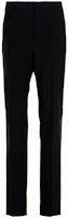 Valentino SS25 Black Straight-Leg Pants with Side Stripe Detail XV3RBH3182D0NO Valentino SS25 Black Straight-Leg Pants with Side Stripe Detail XV3RBH3182D0NO