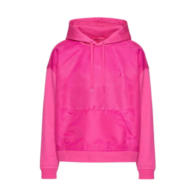Valentino SS25 Pink Studded Solid Color Hoodie for Men 1V0MF22W8Y3UWT