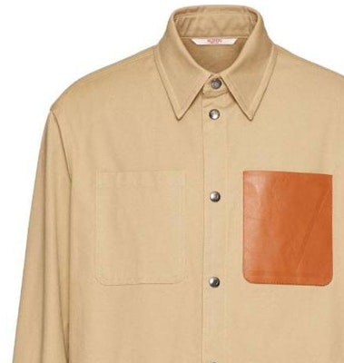 Valentino SS25 咖啡棕色纯色纽扣衬衫 2V3CIF2380W-0BG Details for Valentino SS25 咖啡棕色纯色纽扣衬衫 2V3CIF2380W-0BG