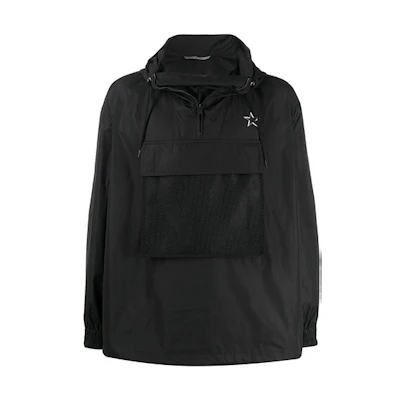Valentino Star-Print Windbreaker Jacket Black VCIF955VWN31