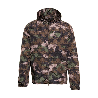 Valentino Star Camouflage Print Zip Hoodie Jacket Multicolor Men’s LV0CI3513GPF69
