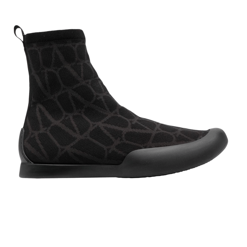 Valentino Toile Iconographe Cityshore Sock Boot 'Black' 3Y2S0H35-JFX-D76