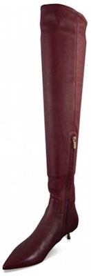 Valentino Twisted Heel Over-The-Knee Boots 'Burgundy' 564FGHO Order Valentino Twisted Heel Over-The-Knee Boots 'Burgundy' 564FGHO