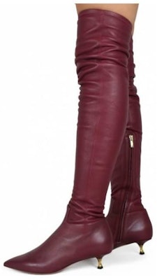 Botas Valentino Twisted Heel Sobre la Rodilla 'Burdeos' 564FGHO Lookbook Botas Valentino Twisted Heel Sobre la Rodilla 'Burdeos' 564FGHO