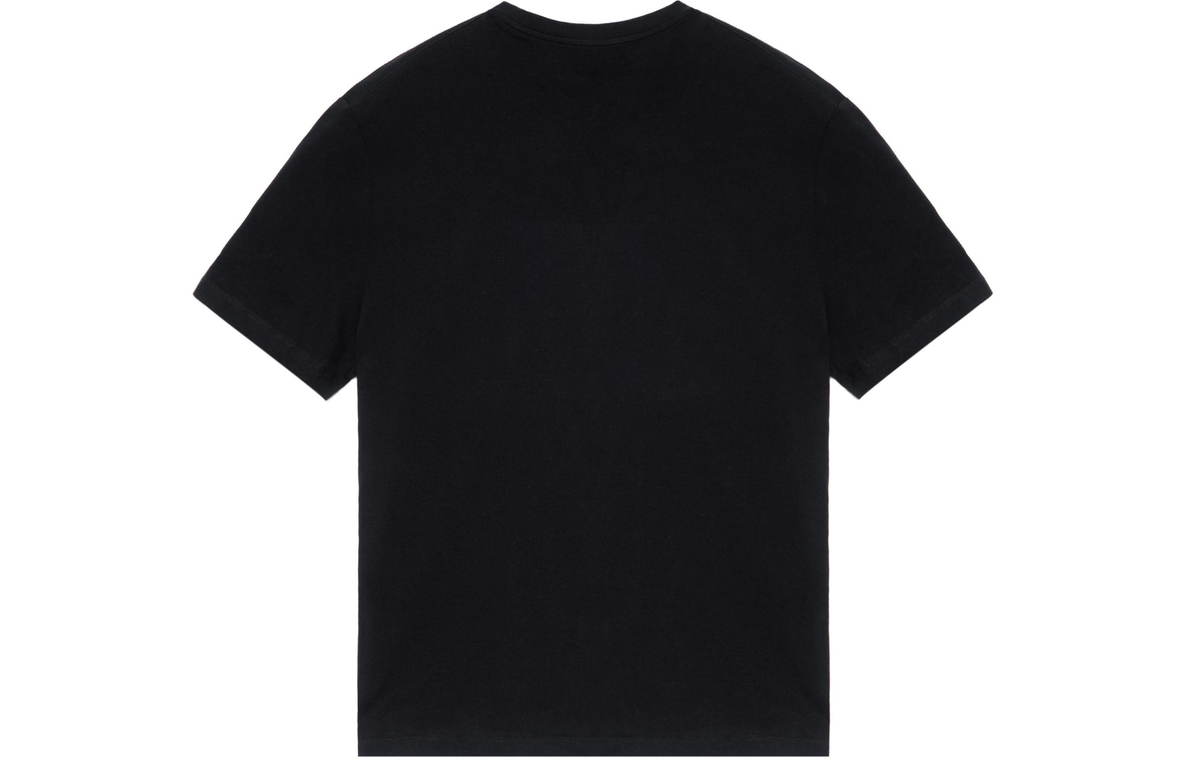 Lookbook 발렌티노 V 로고 대형 프린트 블랙 티셔츠 SV3MG02T5F60NI