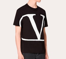 Valentino V标志大印花黑色T恤 SV3MG02T5F60NI Shop Valentino V标志大印花黑色T恤 SV3MG02T5F60NI