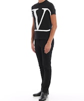 Valentino V标志大印花黑色T恤 SV3MG02T5F60NI Cheap Valentino V标志大印花黑色T恤 SV3MG02T5F60NI