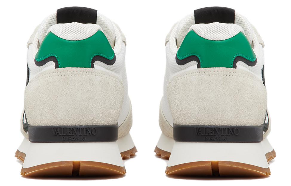 Shop Valentino V Logo Pace Low 'Putih Hijau' 3Y2S0H17-TAE-MJP