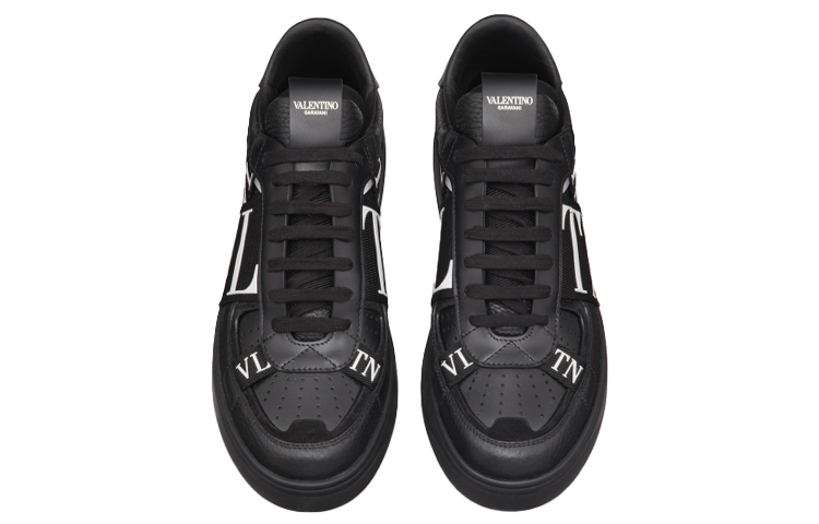 Lookbook Valentino Vl7n 小牛皮綁帶 運動鞋 黑色