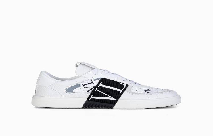 Valentino VL7N Low-Top Sneaker 'Black and White Bands' 圖 11