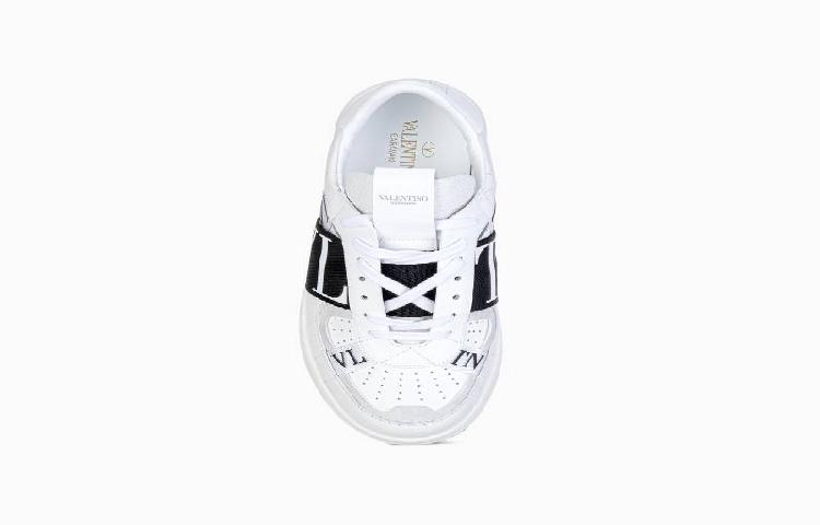 Valentino VL7N Low-Top Sneaker 'Black and White Bands' 圖 14
