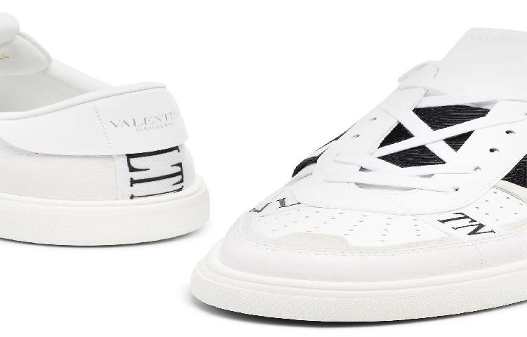 Valentino VL7N Low-Top Sneaker 'Black and White Bands' 圖 3