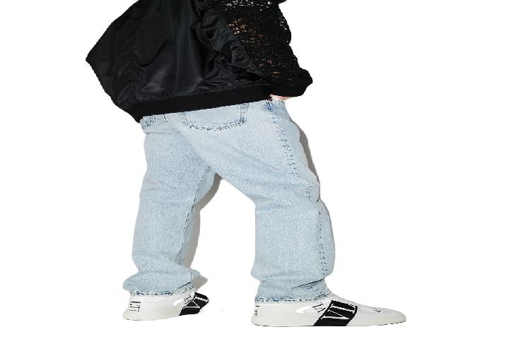 Valentino VL7N Low-Top Sneaker 'Black and White Bands' 圖 4