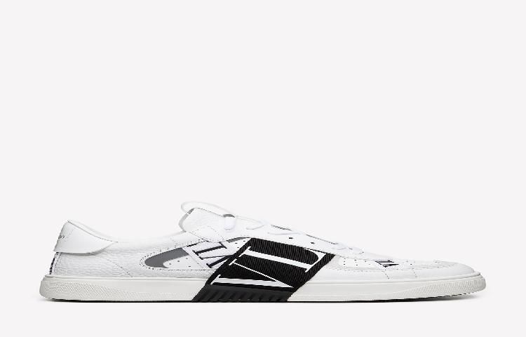 Valentino VL7N Low-Top Sneaker 'Black and White Bands' 圖 7