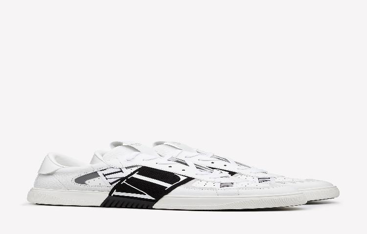 Valentino VL7N Low-Top Sneaker 'Black and White Bands' 圖 8