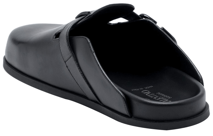 Valentino VLOGO Leather Slides 'Black' 圖 4
