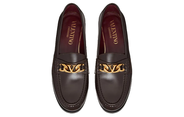 Valentino VLogo Loafer 'Dark Brown' 圖 4