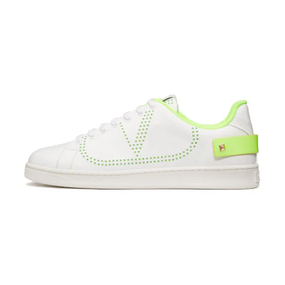 Valentino VLogo Signature Backnet 'White Leather'