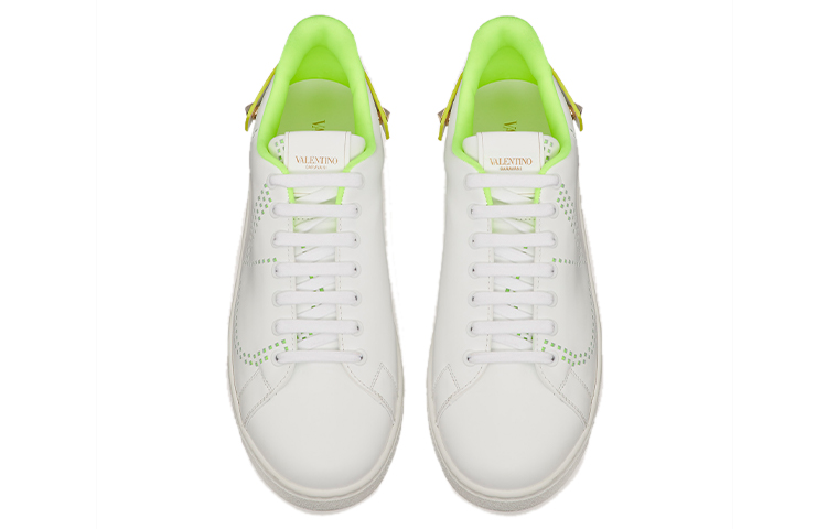 Lookbook 华伦天奴 VLogo 标志白色皮革板鞋 TY2S0C04MSS15K