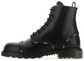 Valentino VLTN Leather Ankle Boots 'Black' 'Sleek Martin' UY2S0D14KWSD76 Valentino VLTN Leather Ankle Boots 'Black' 'Sleek Martin' UY2S0D14KWSD76