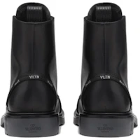 Purchase Valentino華倫天奴 VLTN 皮革 時尚簡約 短筒 馬丁靴 男款 黑色
