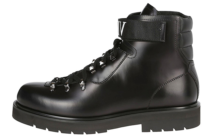 Valentino VLTN Leather Lace-Up Boot 'Black' QY0S0B29KIVK97