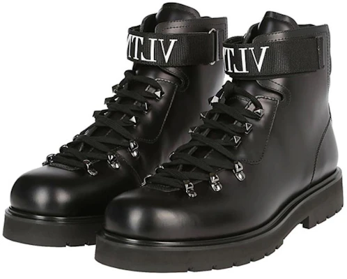 발렌티노 VLTN 블랙 가죽 레이스업 부츠 QY0S0B29KIVK97 Lookbook 발렌티노 VLTN 블랙 가죽 레이스업 부츠 QY0S0B29KIVK97