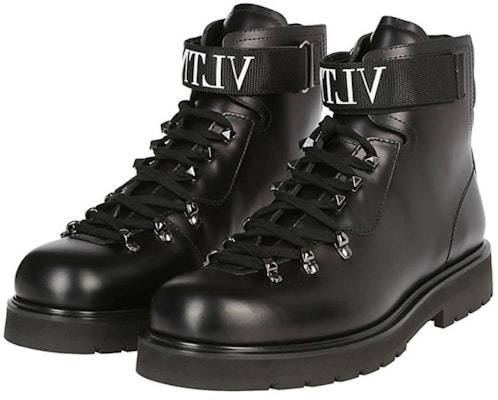 발렌티노 VLTN 블랙 가죽 레이스업 부츠 QY0S0B29KIVK97 Lookbook 발렌티노 VLTN 블랙 가죽 레이스업 부츠 QY0S0B29KIVK97