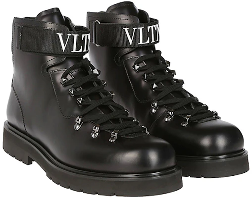 발렌티노 VLTN 블랙 가죽 레이스업 부츠 QY0S0B29KIVK97 Shop 발렌티노 VLTN 블랙 가죽 레이스업 부츠 QY0S0B29KIVK97