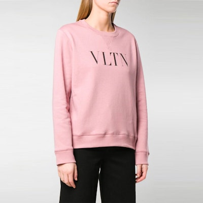 Valentino VLTN 標誌粉色中性款衛衣 RV3MF10G3TV517 Sizing Valentino VLTN 標誌粉色中性款衛衣 RV3MF10G3TV517