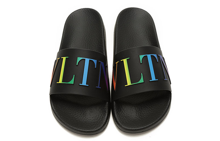 Shop Valentino VLTN Sandalia de Goma 'Negro Multicolor' VY2S0873-CXP-AZ8