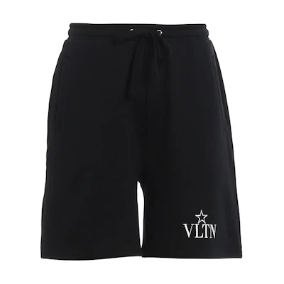Valentino VLTN Star Print Bermuda Shorts Black TV3MD02C63B0NI