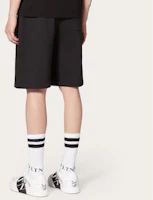 Purchase Valentino VLTN 星星印花黑色百慕達短褲 TV3MD02C63B0NI