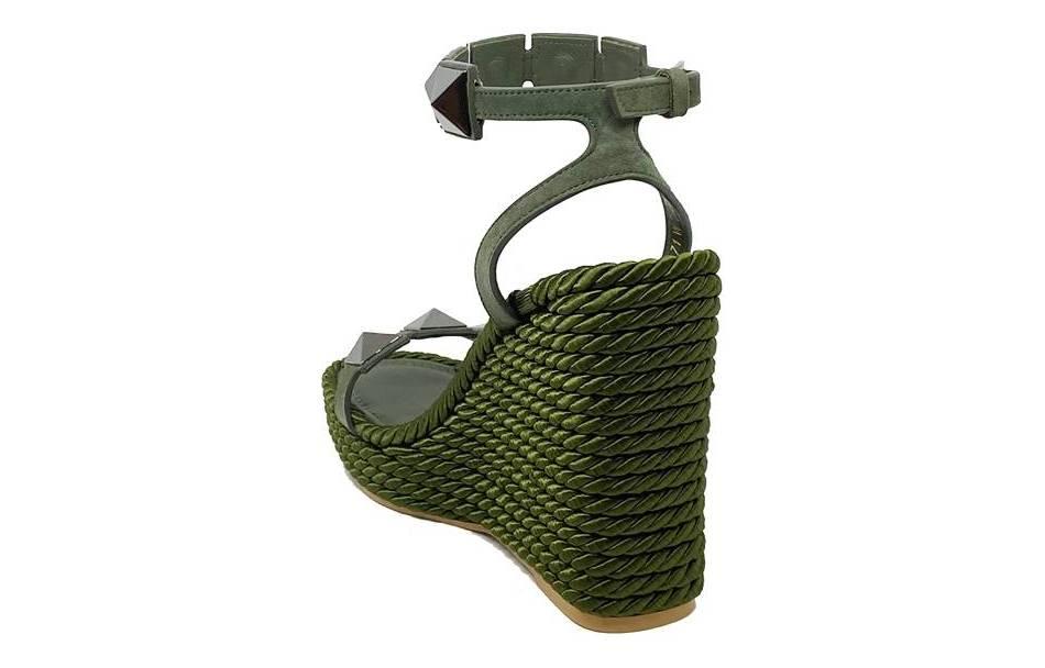 Valentino Wedge Sandals 'Green' PW2S0F71YUP0IOGreen