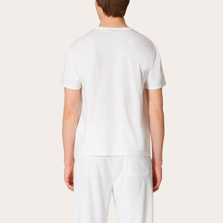 Valentino White Heart Embroidered Short Sleeve T-Shirt WV3MG10M7NSA33 圖 4