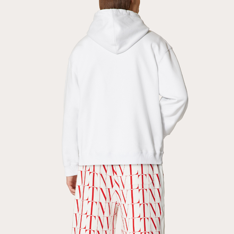 Purchase Valentino 白色連帽衫 長袖字母Logo印花 WV3MF14F3TVA33