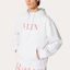 Details for Valentino 白色連帽衫 長袖字母Logo印花 WV3MF14F3TVA33