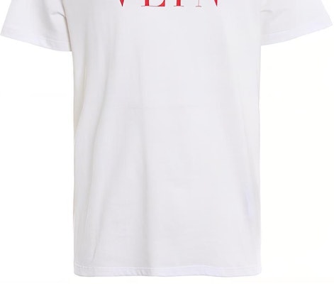 발렌티노 화이트 레터 프린트 반팔 티셔츠 RV3MG10V3LE0BO Purchase 발렌티노 화이트 레터 프린트 반팔 티셔츠 RV3MG10V3LE0BO