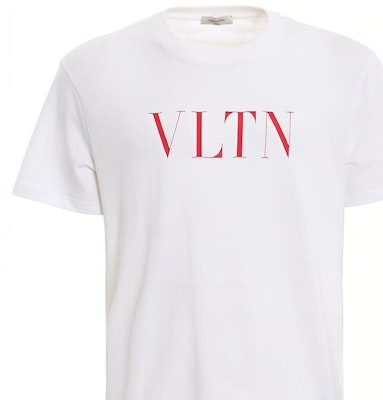 발렌티노 화이트 레터 프린트 반팔 티셔츠 RV3MG10V3LE0BO Details for 발렌티노 화이트 레터 프린트 반팔 티셔츠 RV3MG10V3LE0BO