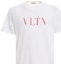 Details for 발렌티노 화이트 레터 프린트 반팔 티셔츠 RV3MG10V3LE0BO