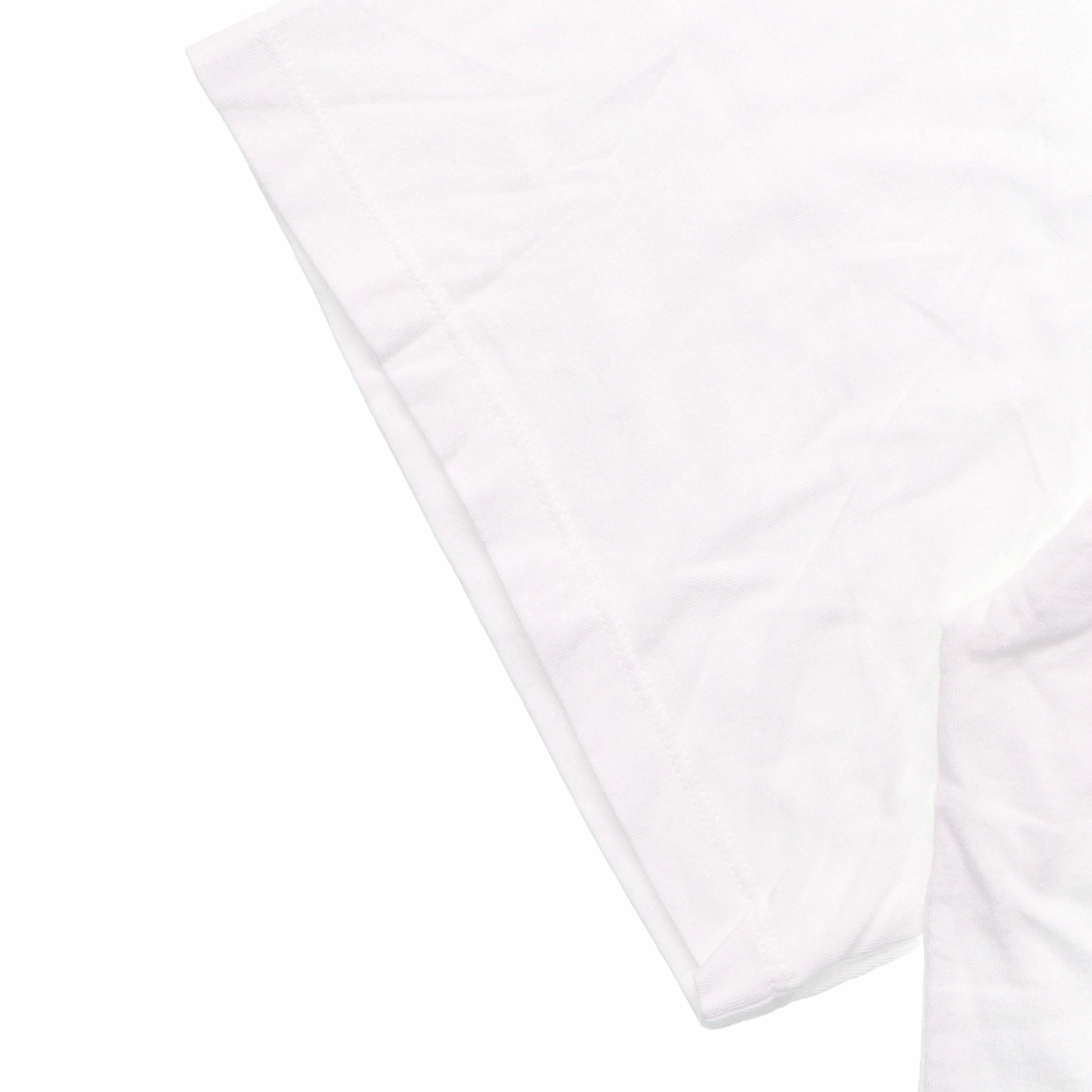 Sizing Valentino Kaos Putih dengan Desain Crew Neck dan Logo Print. RV0MG01PPMAA33