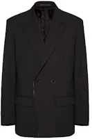 Valentino Wool Double-Breasted Blazer Jacket Black VV0CEC806DP0NO Valentino Wool Double-Breasted Blazer Jacket Black VV0CEC806DP0NO
