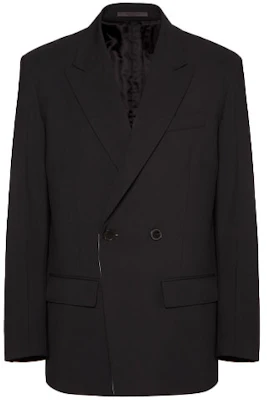 Valentino Wool Double-Breasted Blazer Jacket Black VV0CEC806DP0NO Buy Valentino Wool Double-Breasted Blazer Jacket Black VV0CEC806DP0NO
