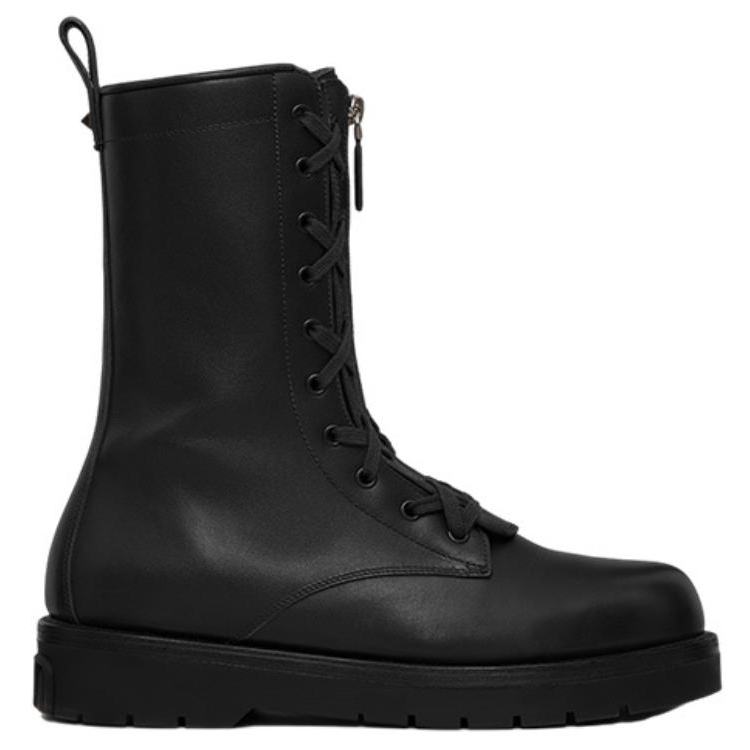 Order Valentino X Combat Leather Boot 'Black' XY0S0F78GLF0NO