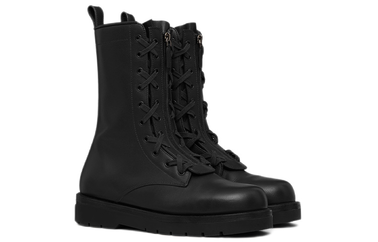 Lookbook Valentino X Combat Leather Boot 'Black' XY0S0F78GLF0NO
