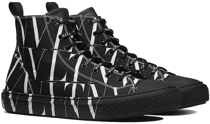 Valentino x Giggies High-Top Canvas 'Black White' VY2S0D51JKY0NI Lookbook Valentino x Giggies High-Top Canvas 'Black White' VY2S0D51JKY0NI