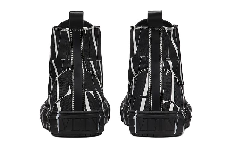 Purchase Valentino x Giggies 黑白高帮帆布鞋 VY2S0D51JKY0NI