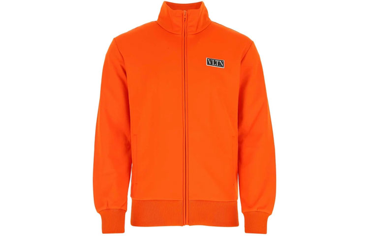 Valentino Zip-Up Hoodie Jacket Orange Color WV3MF19Q7MLO21