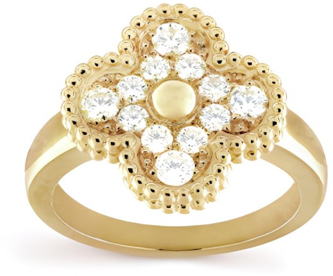 梵克雅寶四葉草Alhambra 18K金鑽戒情侶對戒 (Van Cleef & Arpels)。 VCARO26M00 Buy 梵克雅寶四葉草Alhambra 18K金鑽戒情侶對戒 (Van Cleef & Arpels)。 VCARO26M00